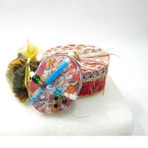 Handmade Keepsake Trinket Prayer Box Mini Journal for Mementos Photos Desk Items